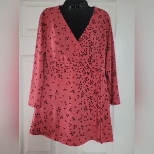 Elegant Pink Wrap Top